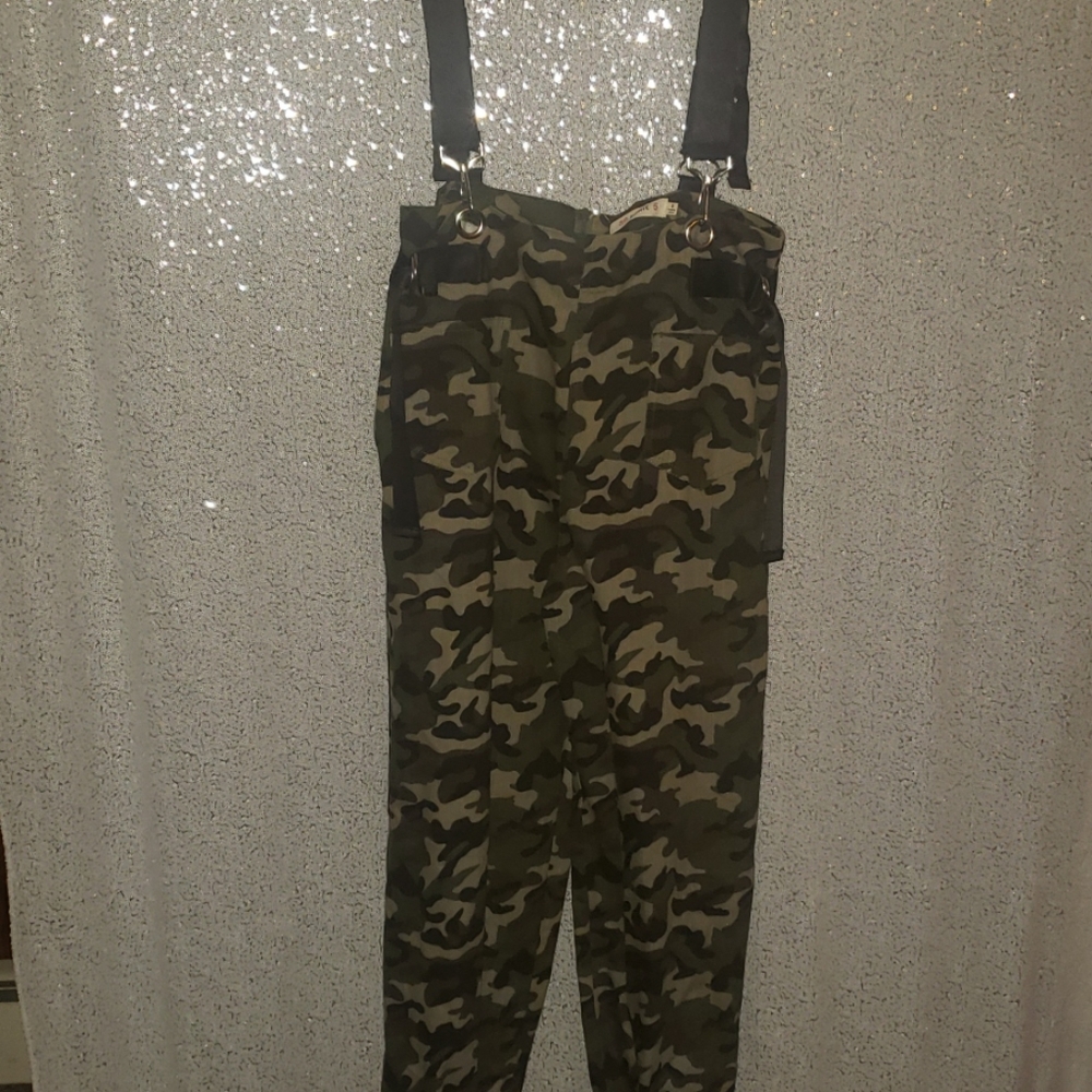 Fashion Nova Camo Overalls